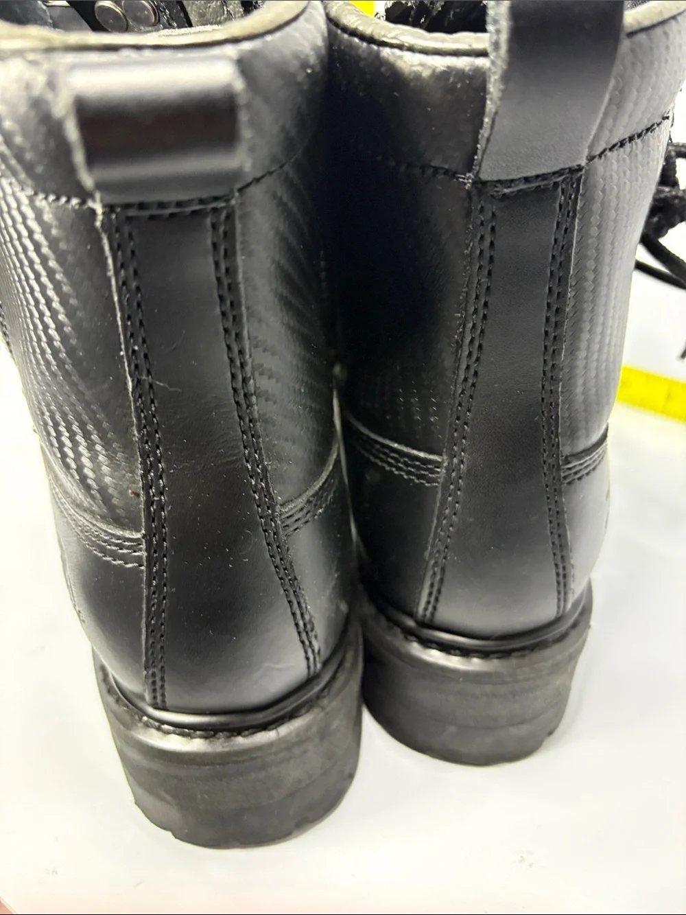 8 eee Milwaukee Black Lug-Sole double Side-Zip Lace-Up Boots.‎ Box 28